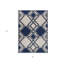 Tapis ivoire à motif géométrique-2021970838