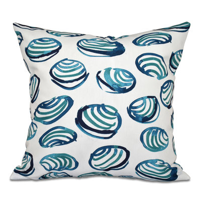 Beach Vacation Geometric Reversible Throw Pillow