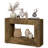 Farmhouse Entryway Table, Fluted Console Table With Storage, 47” Hallway Accent Desk, Handle-Less Drawers
