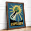 Ascent to Earth Retro - Framed Print-1948665177-1948665181