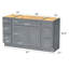 Base de meuble-lavabo simple 57 po seulement-94489006