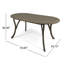 Mobilier de salle à manger en bois 70 po - Gracieux gris