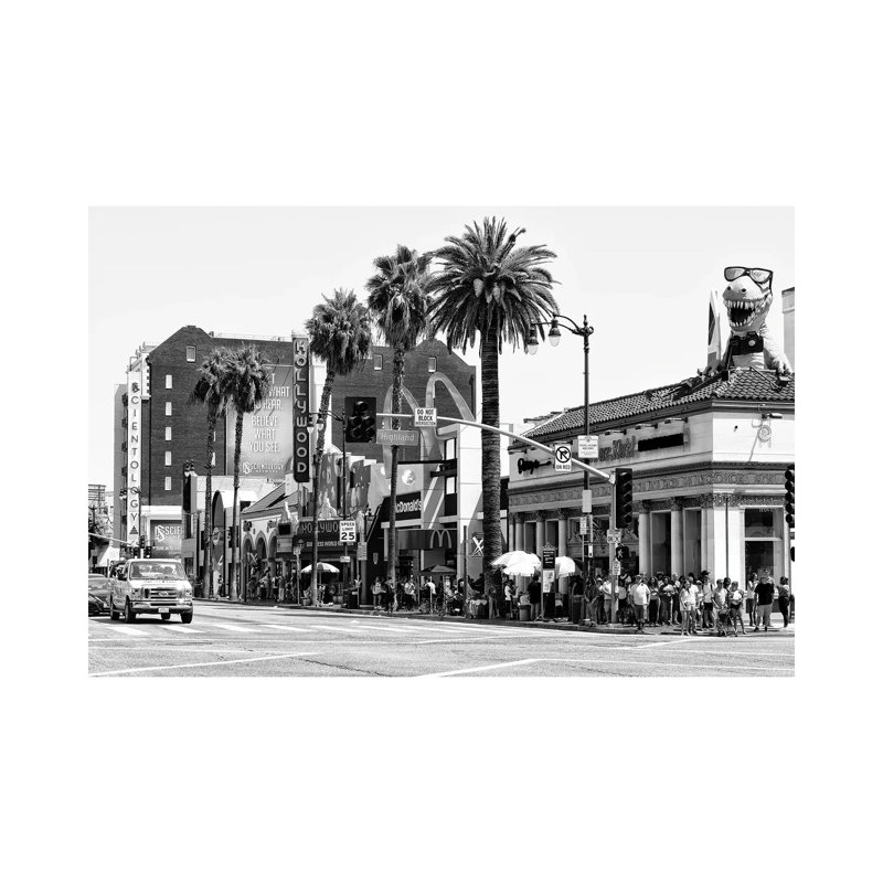 «Black California Series - Hollywood Highland» par Philippe Hugonnard - reproduction de photo sur toile tendue