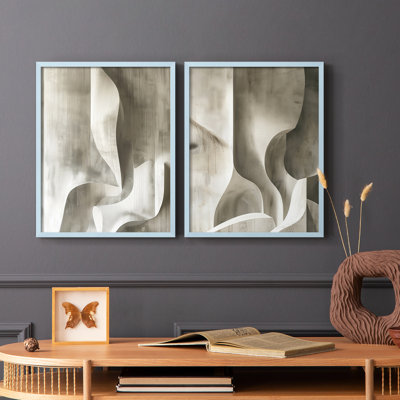 Série ABSTRACT CDLxx - reproduction encadrée de qualité supérieure - prête à être accrochée - aucun clou requis - aucun clou requis