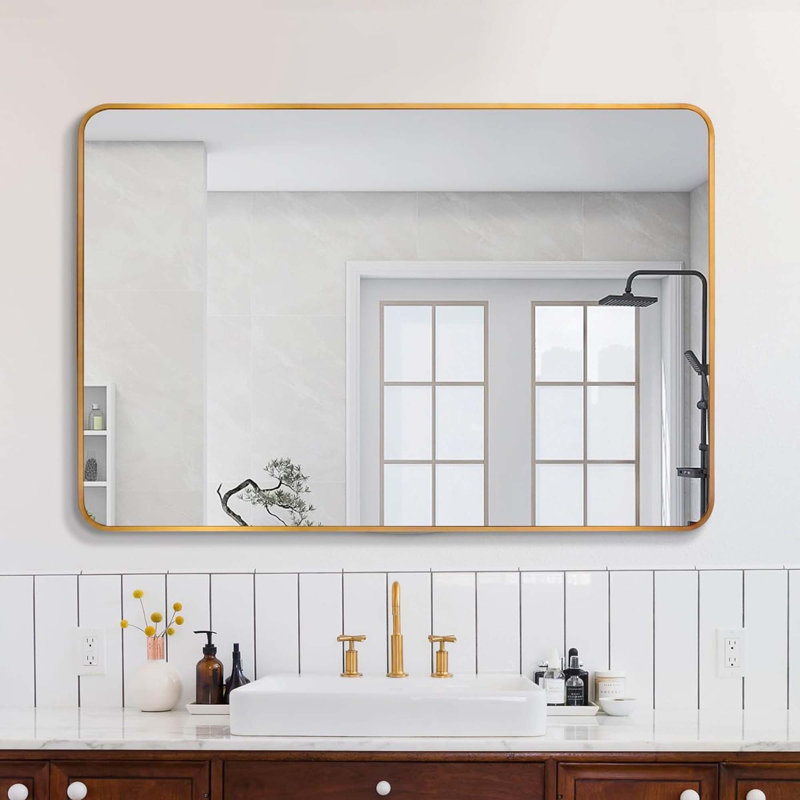 Miroir de salle de bain 30x40 ", Doré