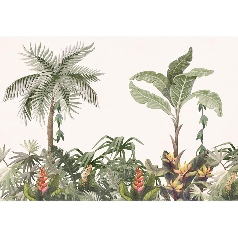 Bordure florale pelez et collez, L 66 po x l 96 po