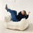 Teddy 43" Boucle Upholstered Bean Bag Couch For Adults and Kids-164063485