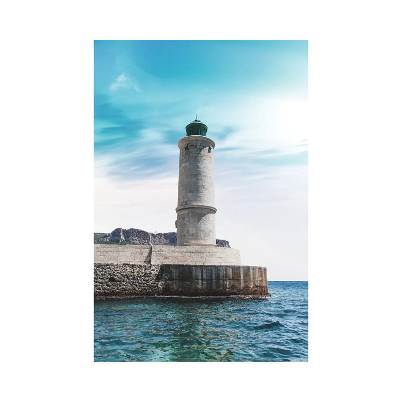 France Provence Lighthouse - Wrapped Canvas Print, 66.04 cm H x 45.72 cm W x 1.91 cm D