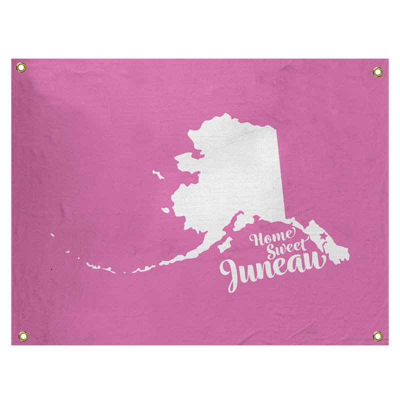 Tapisserie murale alaska juneau, H 50 po x l 59 po, Rose