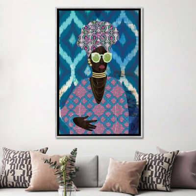" Modern Turban Queen I " by Nikki Chu