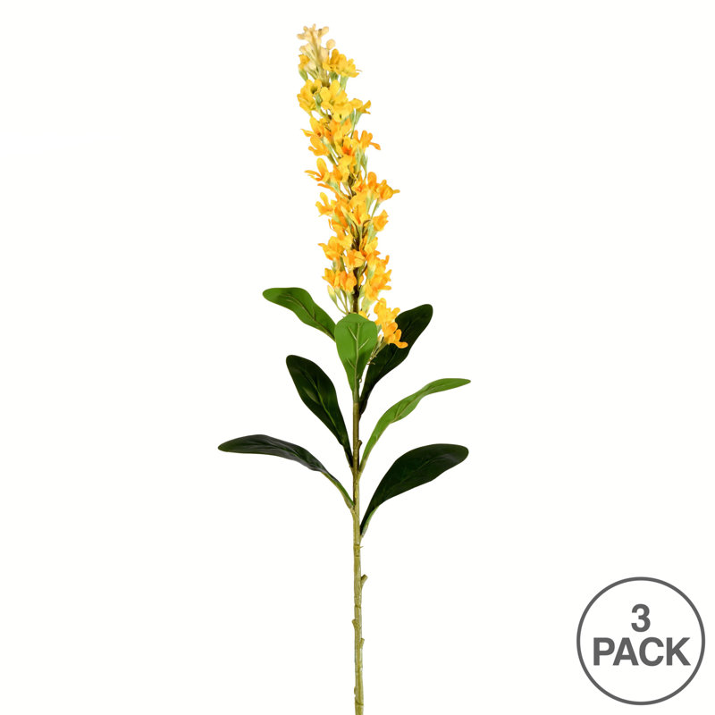 Tige de jacinthe artificielle 37 po, Jaune