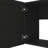 Cabinet Set, Two Shelves Black