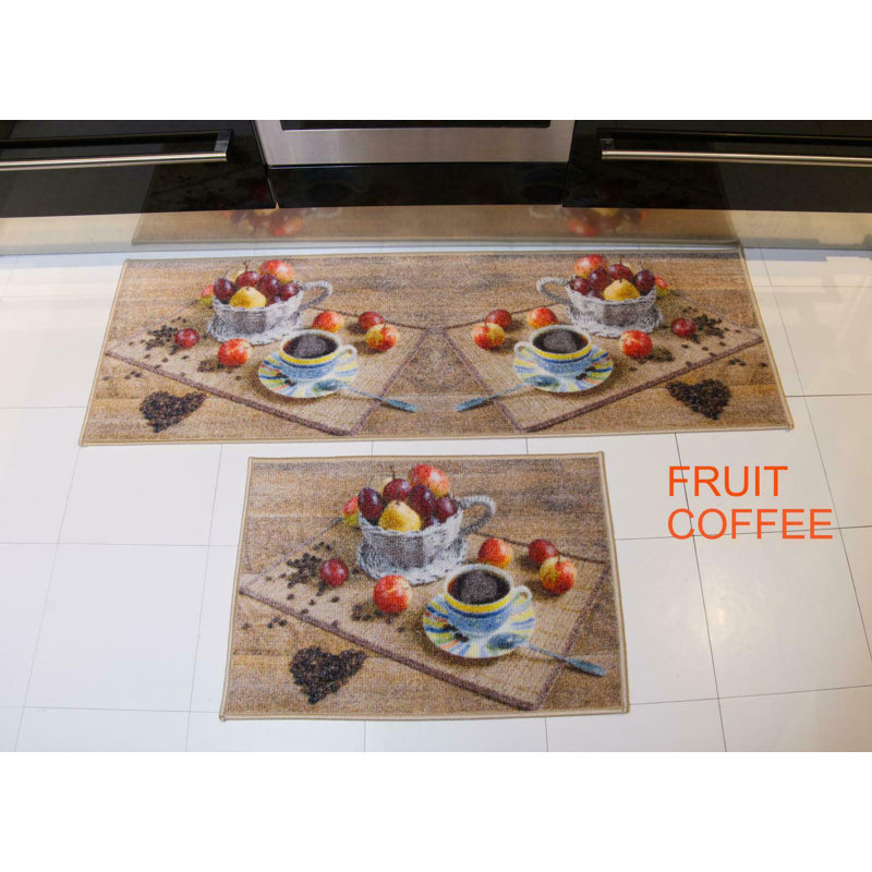 Irina Fruit Printed Kitchen Mat, Rectangle 50 x 150cm