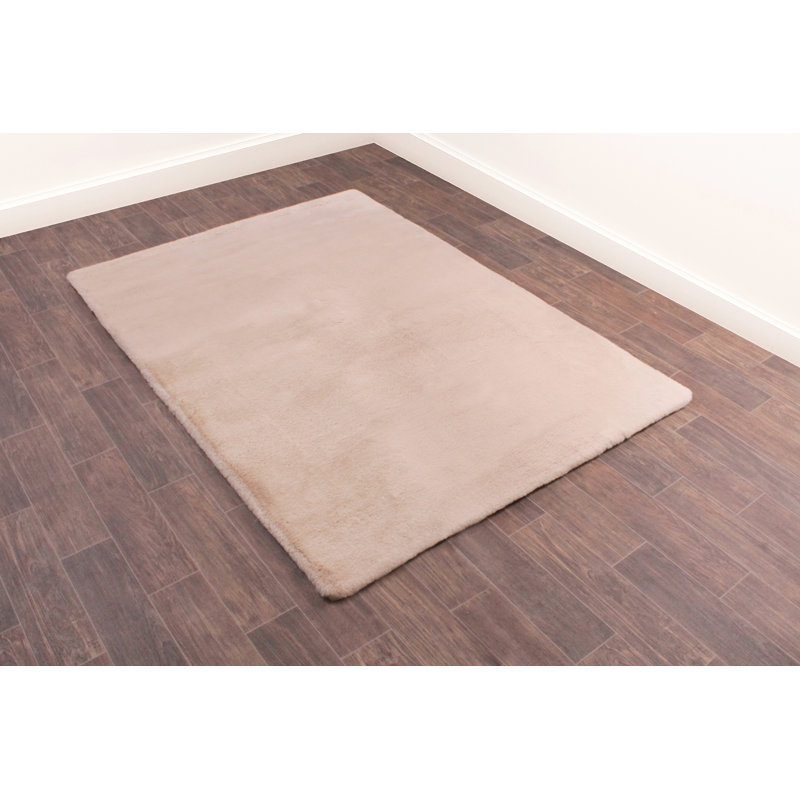 Pascal Solid Colour Hand Woven Shag Area Rug, Rectangle 120 x 170cm