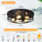 Industrial Round Cage Flush Mount Ceiling Light