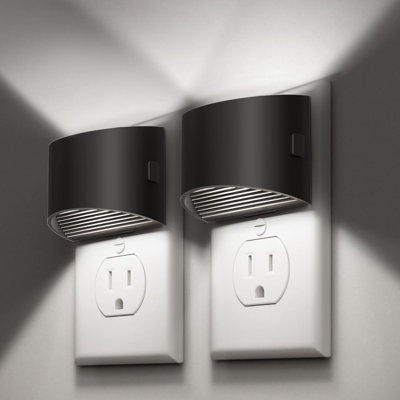 Night Lights Plug Into Wall 2 Pack Nightlight With Dusk To Dawn Sensor 3 Level Brightness Adjustable 5000K Daylight White