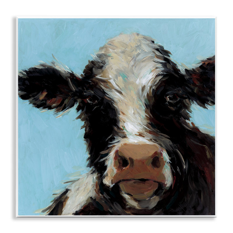 Plaque murale «Cow with Wispy Hair» par Wani Pasion
