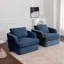 Ensemble de 2 fauteuils en velours Alameda-119399945