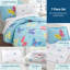 Ensemble de literie en microfibre 7 pièces avec édredon, taie d'oreiller et draps Wildkin-17555148
