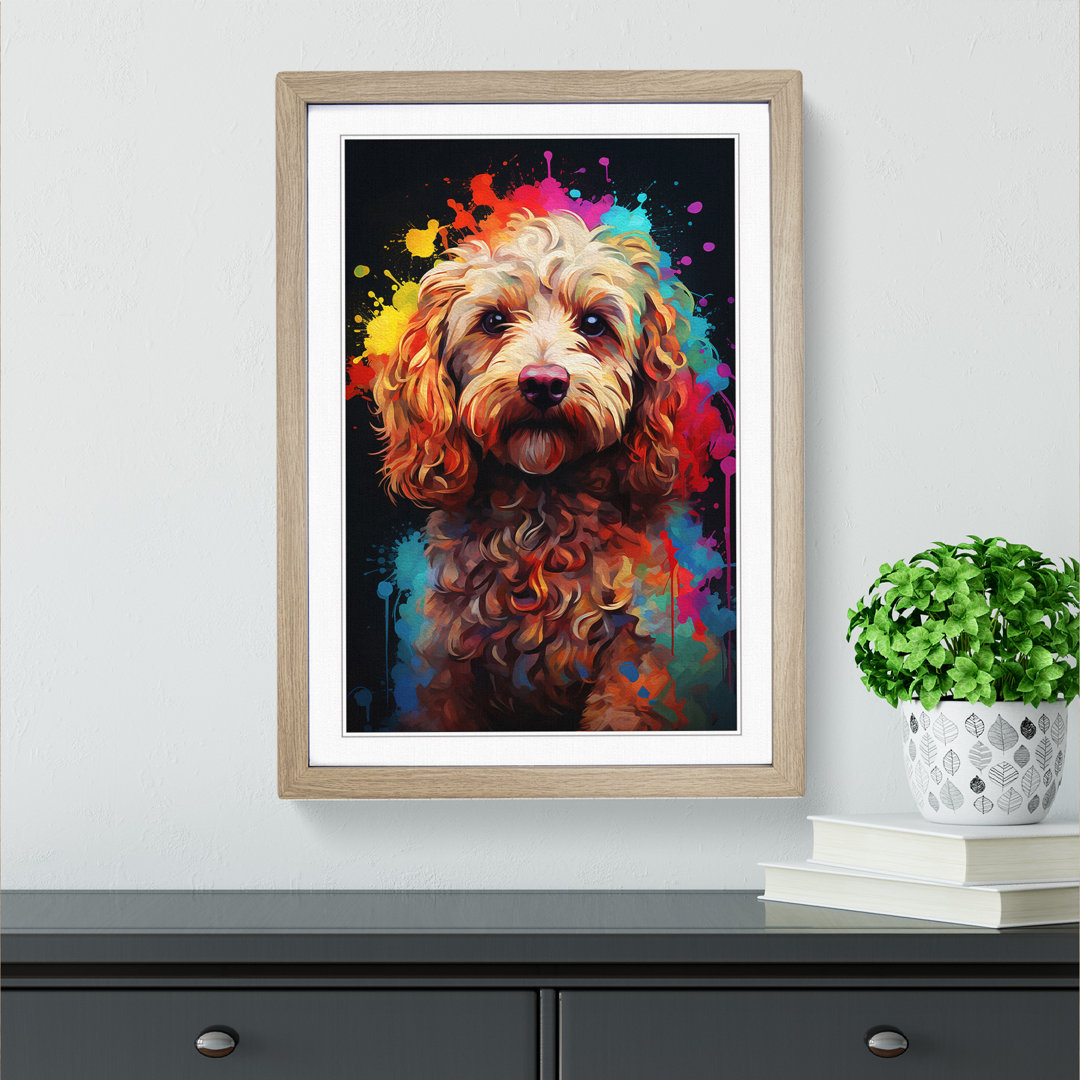 Cockapoo Digital Framed Print