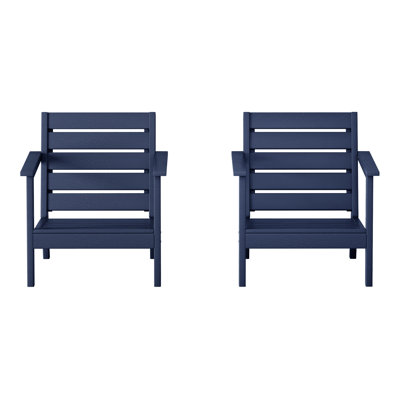 Chaise à assise profonde (ensemble de 2)