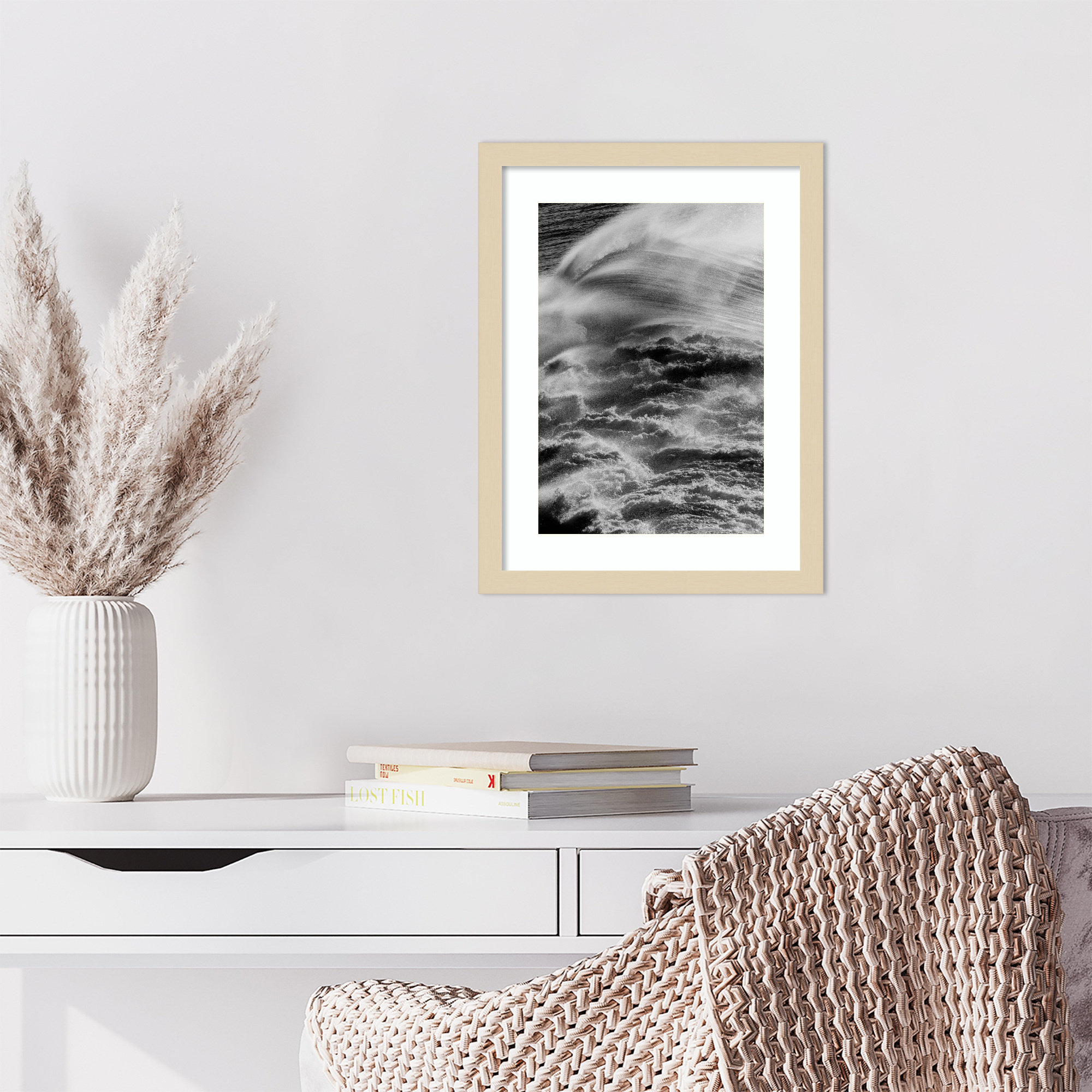Sea Offerings by Shot by Clint Wood Framed Wall Art Print, 17" H x 13" W, Brown