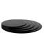 Plateau de table rond en verre trempé de 28 po de 0,8 po d'épaisseur, noir, résistant à l'usure, pour les tables d'hôtel et de bureau-1525573783