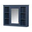 Meuble-lavabo 36 po avec armoire à pharmacie, armoire à miroir bleu royal, armoire de rangement moderne avec 2 portes à fermeture douce et 4 tiroirs, meuble-lavabo simple-231175558