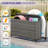 Poolside Deck Box, Poolside Storage Organizer With Pe Rattan Wicker Basket, For Floats & Accessories, Galvanized Frame With Locking Wheels