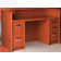 Library Rectangle Synthetic Laminate Reception Desk with Filing Cabinet