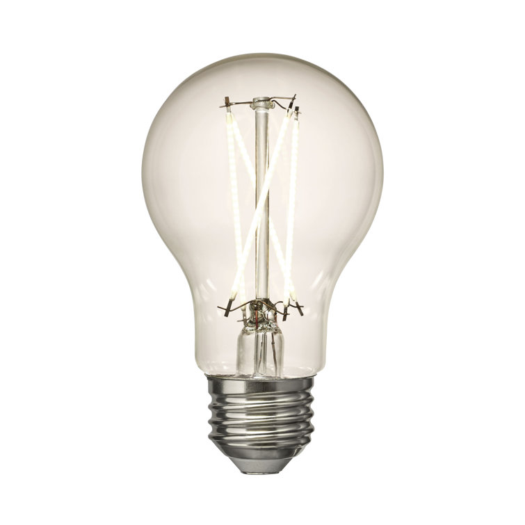 Visual Comfort & Co. LED A19 shape 7.5W 2700K Soft White E-26 Medium base Clear Edison Style light bulb