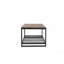 Console de table basse avec une finition en bois naturel récupéré, pour le salon