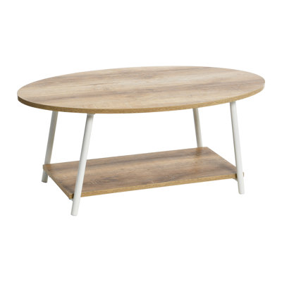 Table basse ovale à 2 niveaux Coast