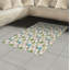 Tapis décoratif floral à haute densité en fibres de polyester-42029151