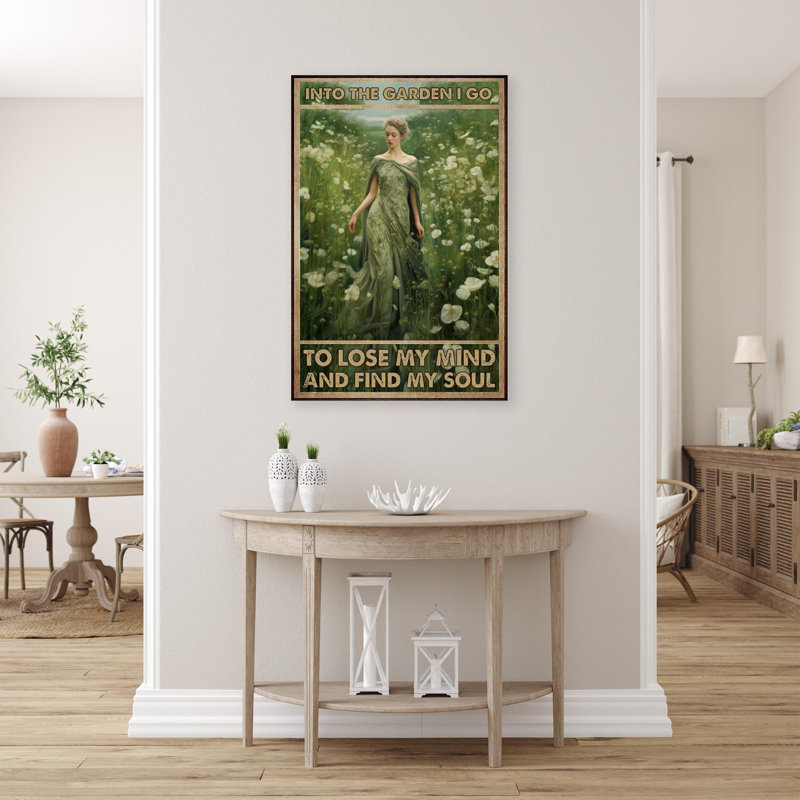 Into The Garden I Go On, impression sur toile, H 36 po x l 24 po x P 1,25 po