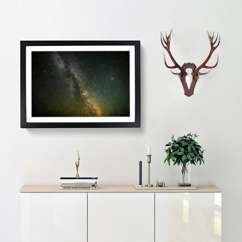 Stars over Mexico - Picture Frame Graphic Art Print, Black Framed, 48cm H x 65cm W x 2cm D