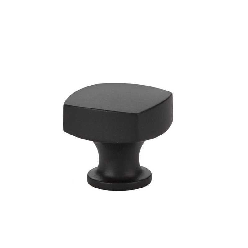 Urban Modern Square Knob, Flat Black