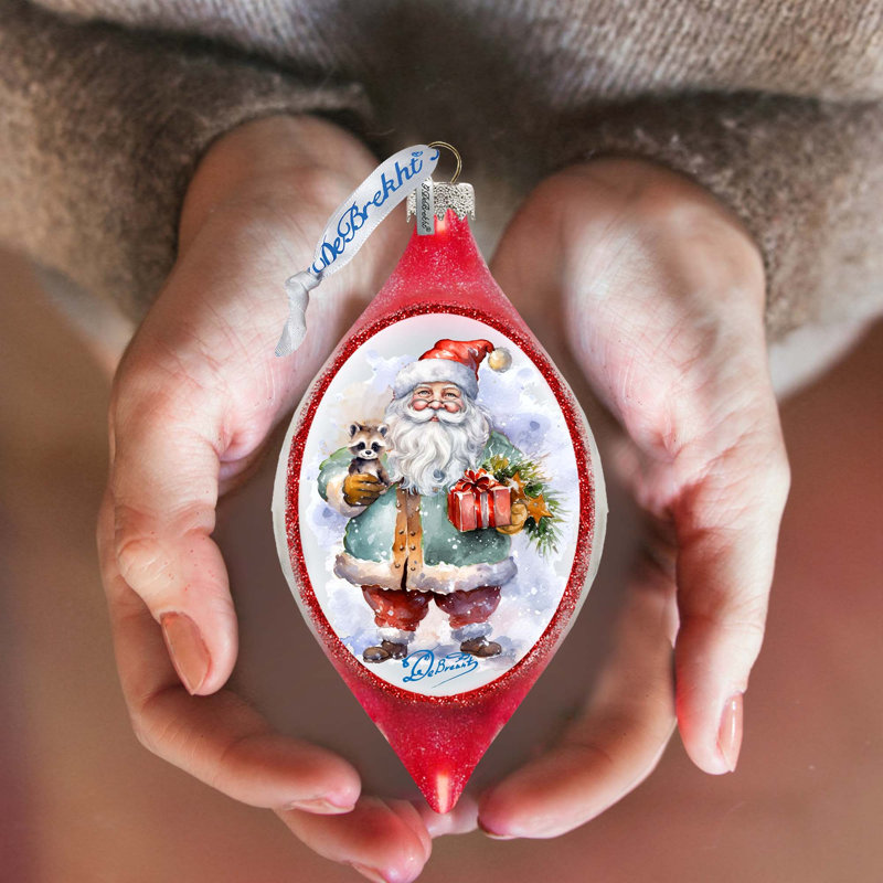 3.5'' Glass Hanging Figurine Ornament