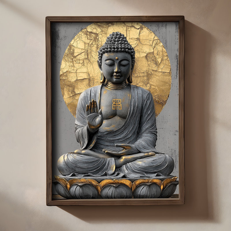 Elegant Decorative Framed MDF Painting, 19.7 x 27.6 x 0.1 inches | 100% MDF (3 mm Thick) with 100% Pine Wood Frame | UV Printed Art for Home Décor, Ideal for Living Room, Office & Gallery Wall Display