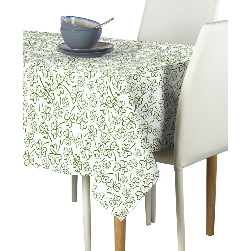 Endres Clovers Tablecloth, 84" L x 60" W
