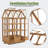 4' W X 3.23' D Wooden Polycarbonate Greenhouse With Adjustable Shelves And Roof Vent & Roof Vent-121528842
