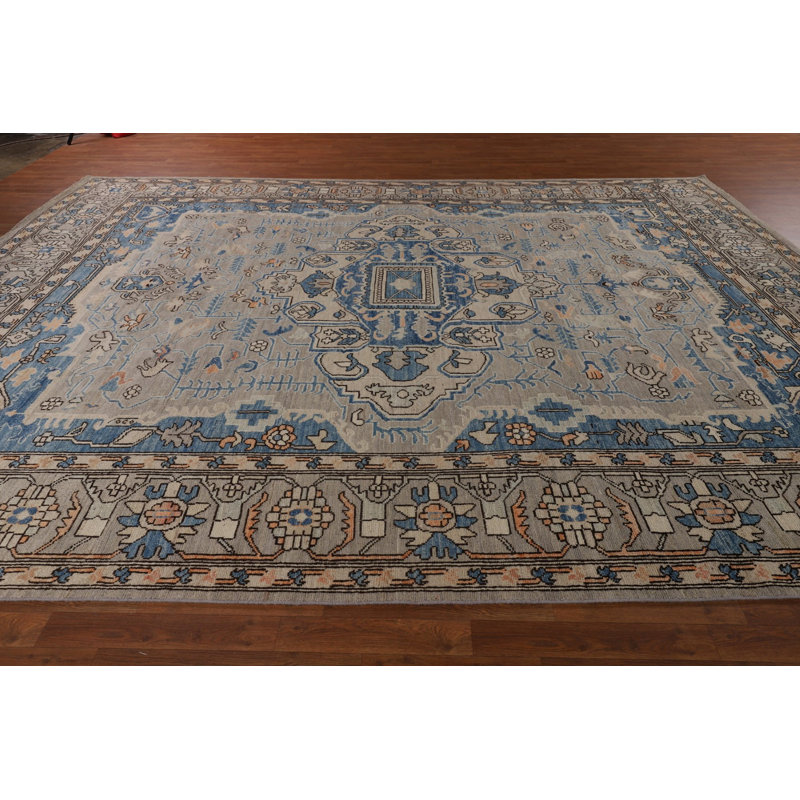 Vegetable Dye Oushak Turkish Large Rug 10x14
