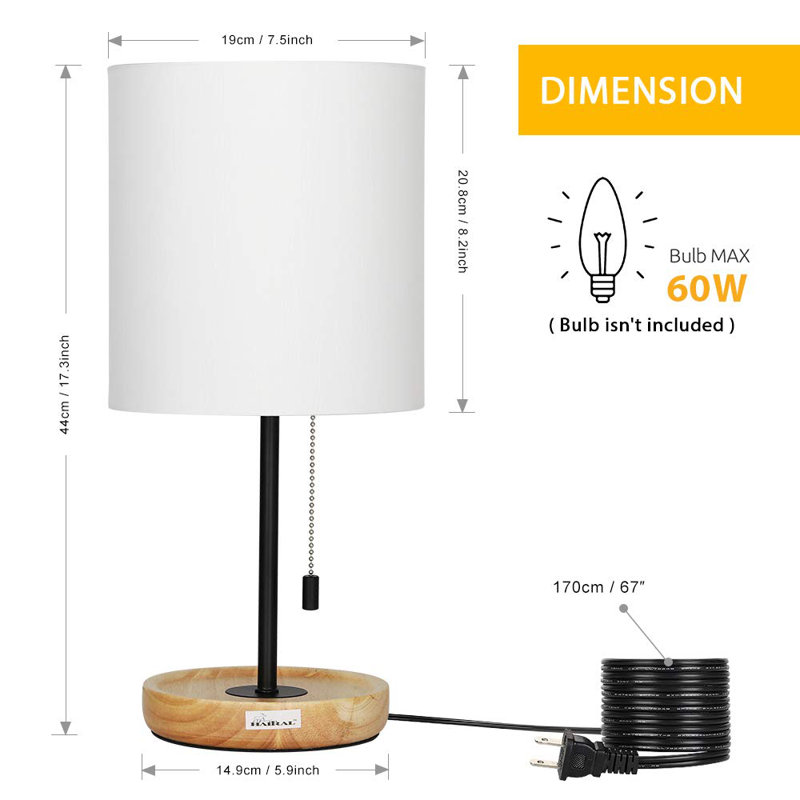 Wood Table Lamp