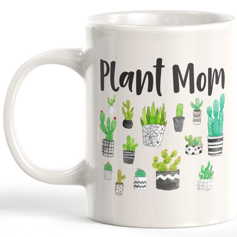 Coffee Mug, 11 oz, Plastic, Plant Mom
