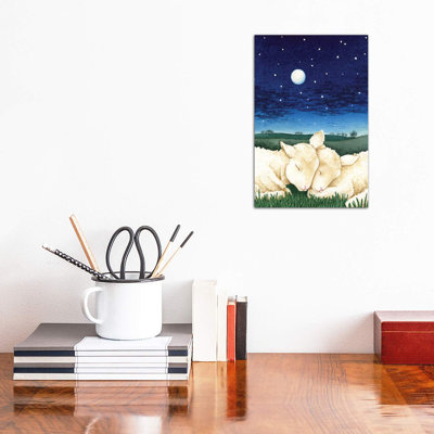 Sleeping Lambs 1 Piece Wrapped Canvas Painting