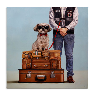 " Funny Service Human Dog " by Lucia Heffernan