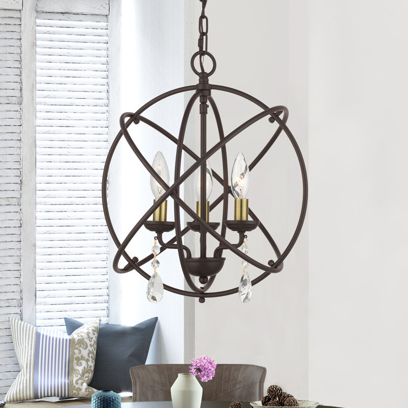 Laclair 3 - Light Pendant, Bronze, 14.5" H x 15.5" W x 15.5" D