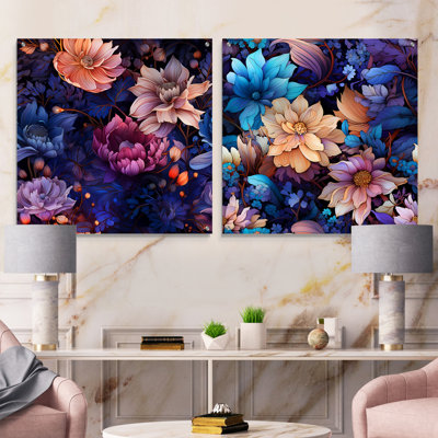 Orly - Ensemble de 2 art mural en verre acrylique