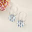 Sous-verres ronds en cuir vegan blanc Gem Sapphires-578444978