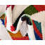 Tapis abstrait en coton fait à la main en ivoire-69592651